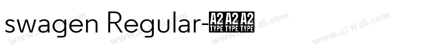 swagen Regular字体转换